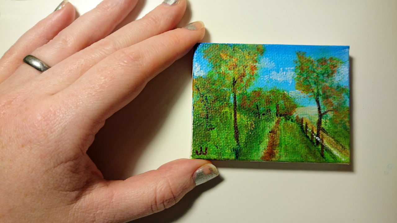 Grassy hill | Mini Painting